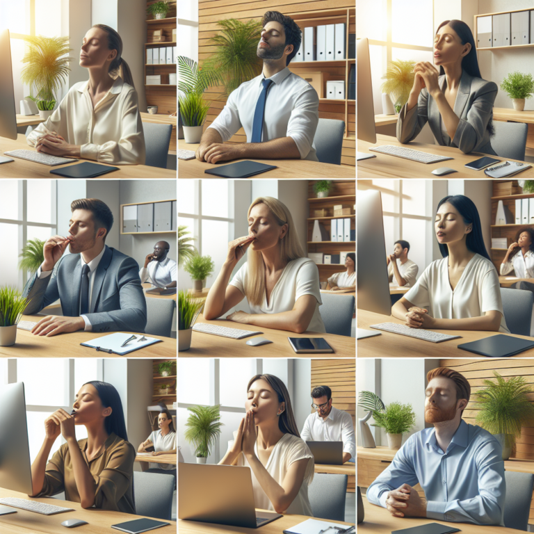 técnicas de respiração para momentos de estresse no escritório