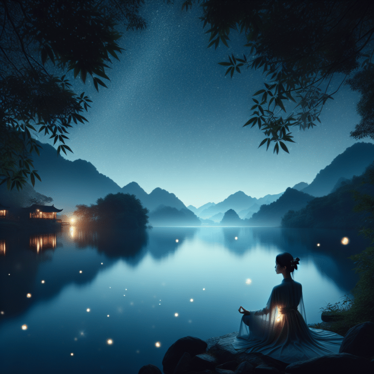 meditação noturna para silenciar a mente