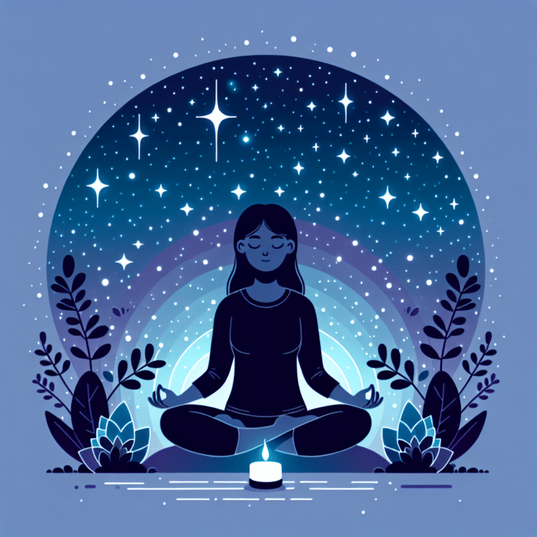 meditação noturna para silenciar a mente