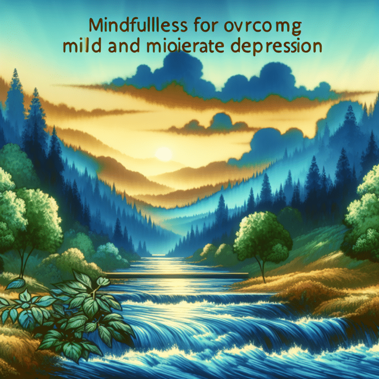 mindfulness para depressão leve e moderada